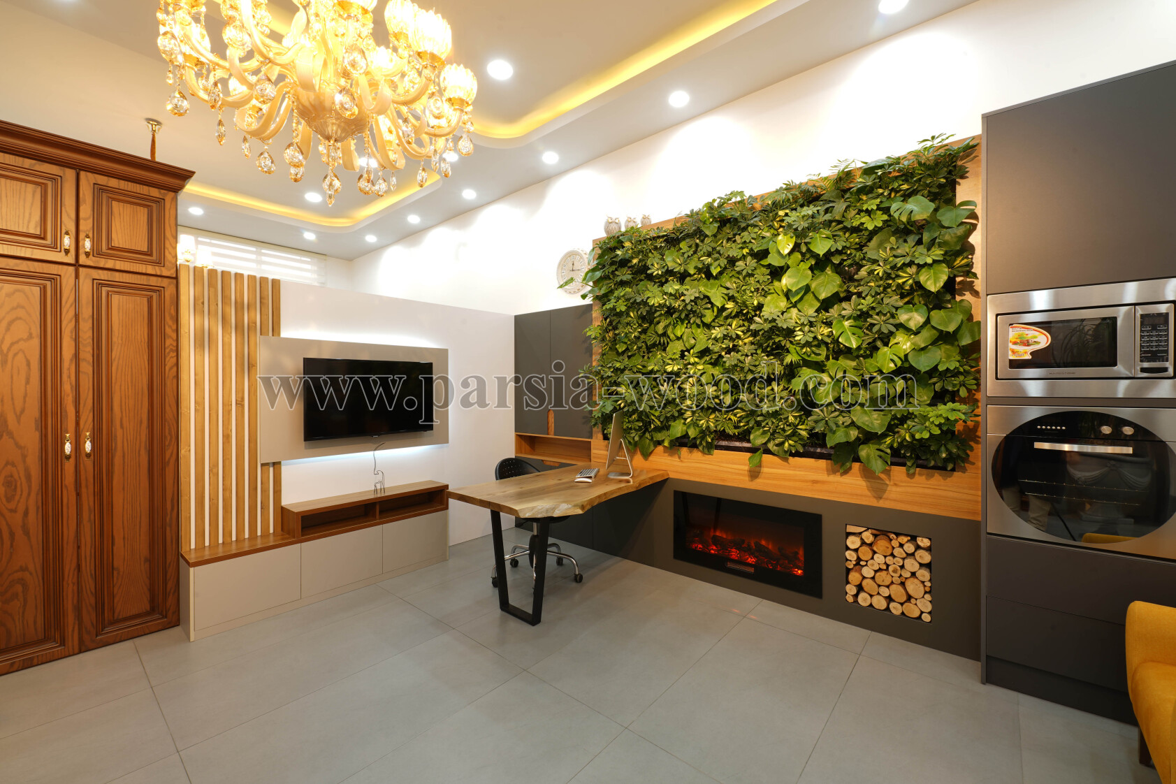 میز tv tv wall دیوار tv میز تلوزیون گرین وال تی وی وال 